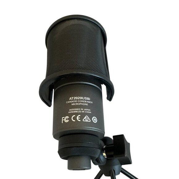 Audio-Technica Cardioid Condenser USB Microphone AT2020USBi + Stand Pop Guard - Picture 5 of 12